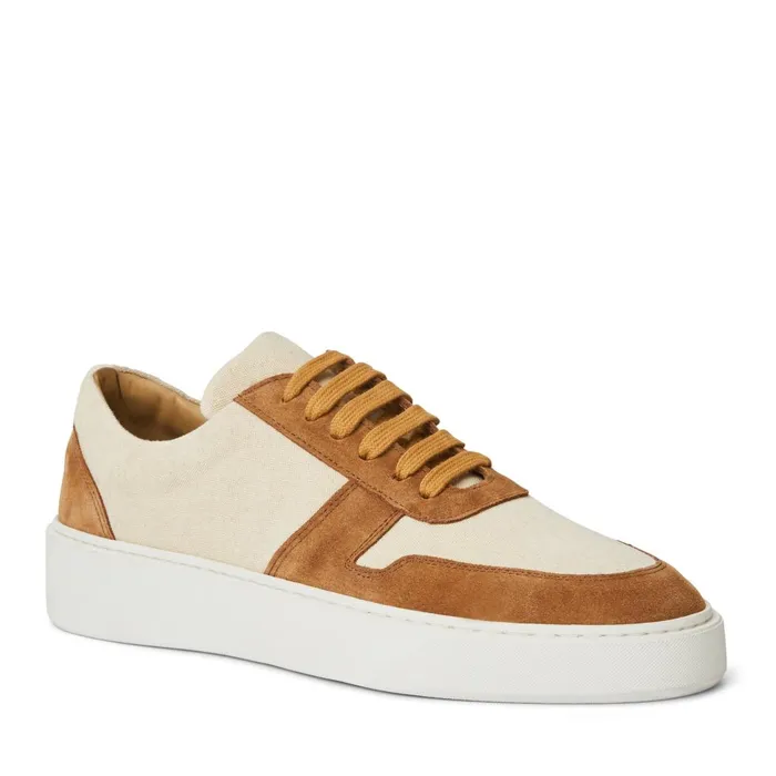 Darian Sneaker Sand Canvas Men Bruno Magli Casual Shoes