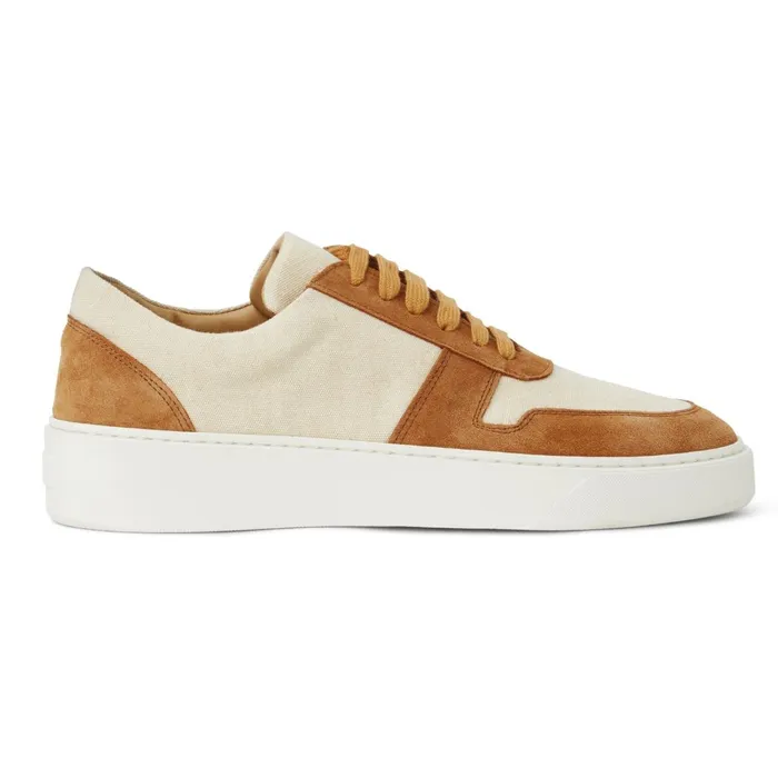Darian Sneaker Sand Canvas Men Bruno Magli Casual Shoes