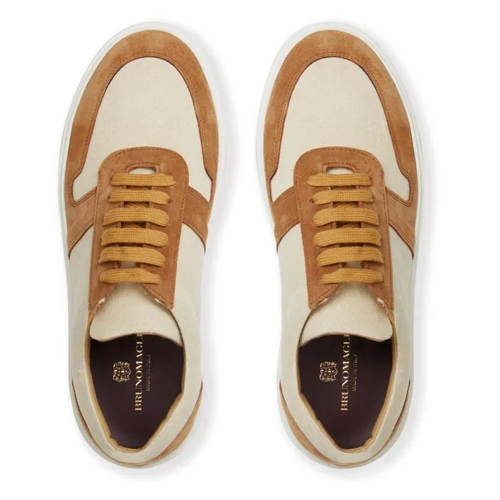 Darian Sneaker Sand Canvas Men Bruno Magli Casual Shoes