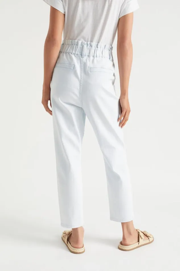 Denim Woman Seed Heritage Denim Paperbag Pocket Jean Arctic Wash