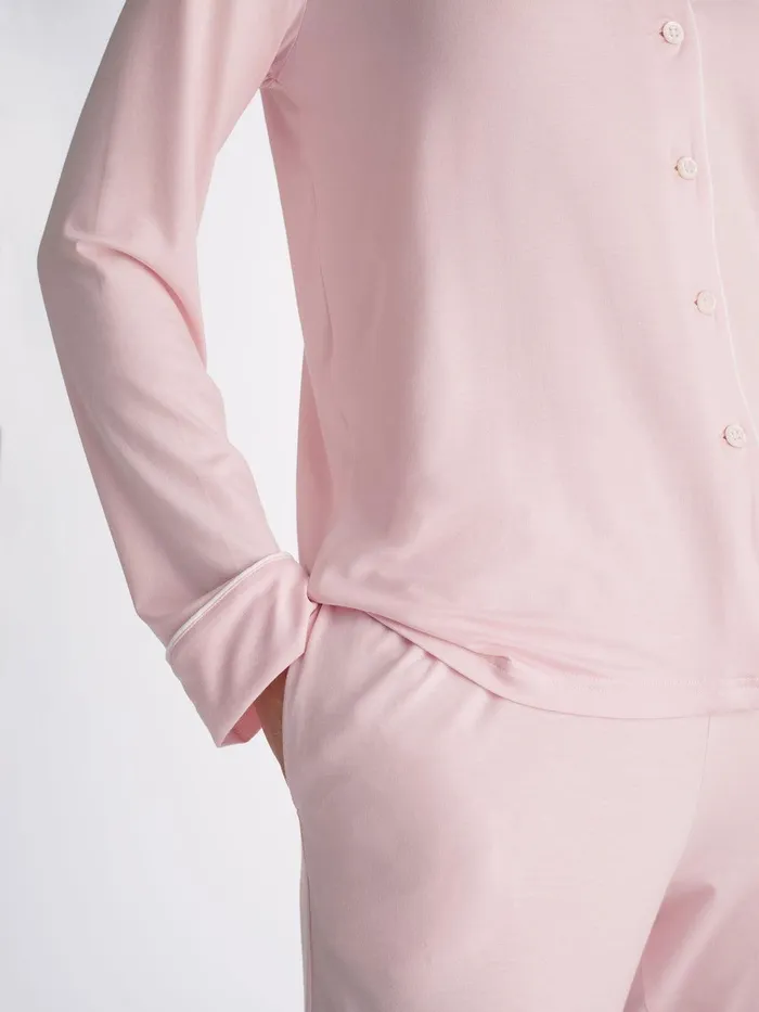 Derek Rose Pajamas Lara Micro Modal Stretch Ballet Pink Women Jersey Pajamas