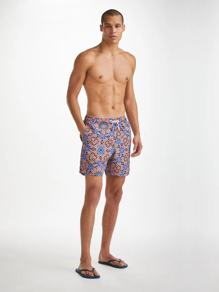 Derek Rose Swim Shorts Tropez 15 Multi Men Classic Fit Swim Shorts
