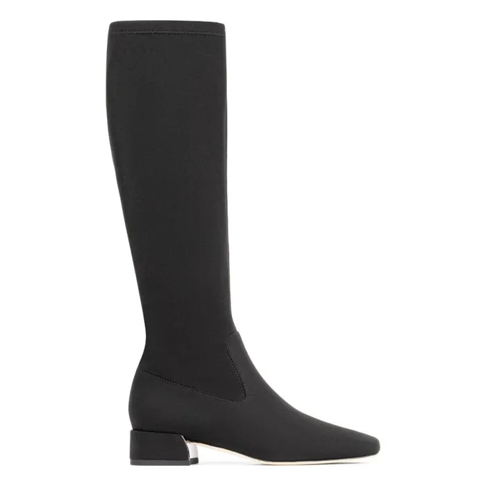 Donald Pliner Boot DOLORES KNEEHIGH Black Crepe 8211 Women
