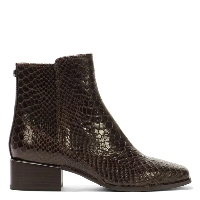 Donald Pliner Bootie AZIA Dark Brown Snake 8211 Women