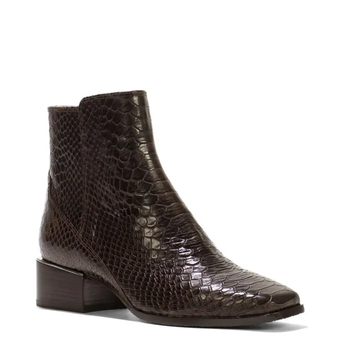 Donald Pliner Bootie AZIA Dark Brown Snake 8211 Women Donald Pliner Bootie AZIA Dark Brown Snake 8211 Women