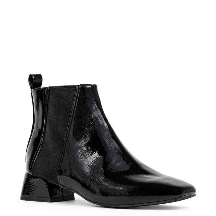 Donald Pliner Bootie TRAVIS Black Patent 8211 Women Donald Pliner Bootie TRAVIS Black Patent 8211 Women