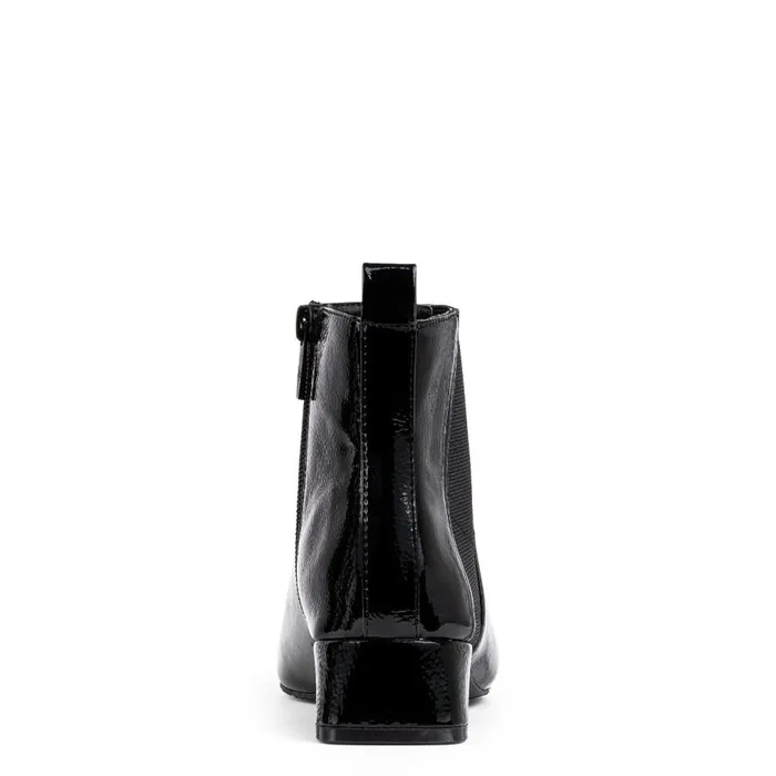 Donald Pliner Bootie TRAVIS Black Patent 8211 Women Donald Pliner Bootie TRAVIS Black Patent 8211 Women