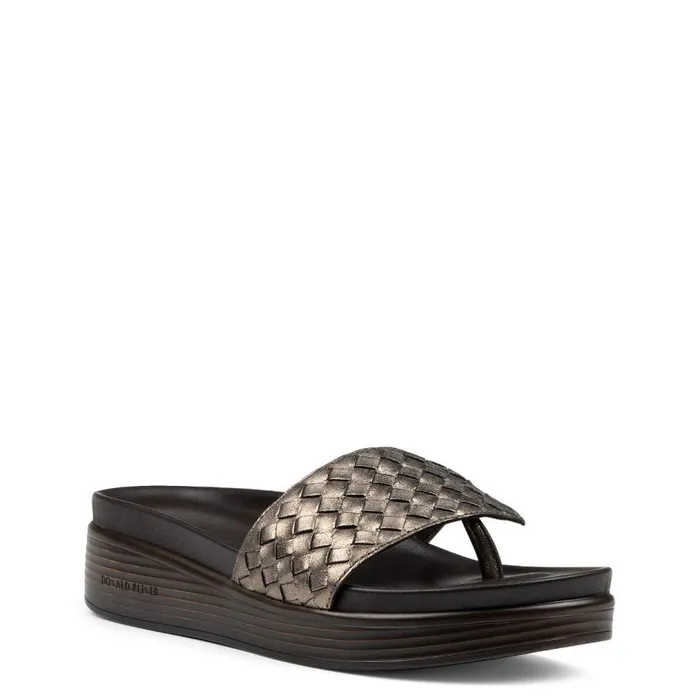 Donald Pliner Casual FIFI Pewter Woven 8211 Women Donald Pliner Casual FIFI Pewter Woven 8211 Women