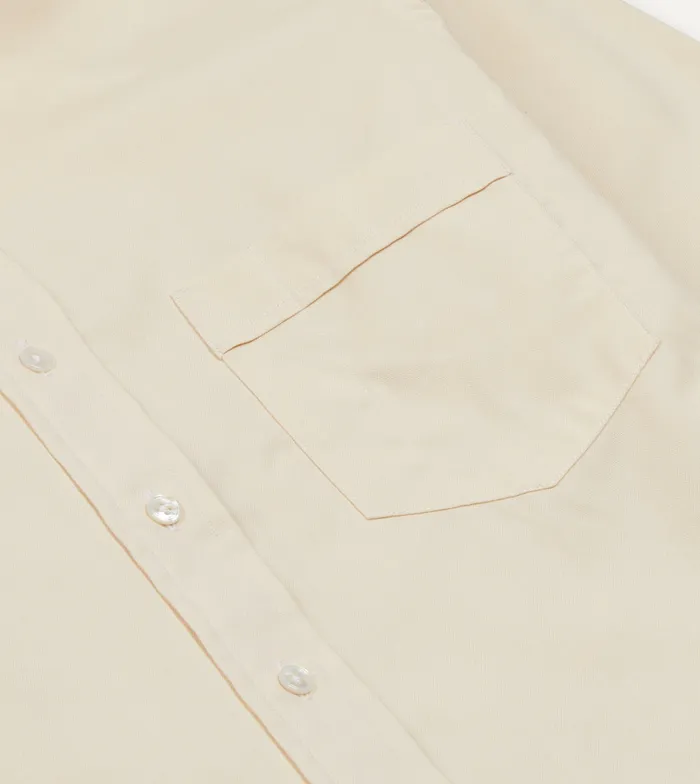 Drake039s Ecru Pinpoint Oxford Cotton Cloth ButtonDown Shirt Men Formal Shirts