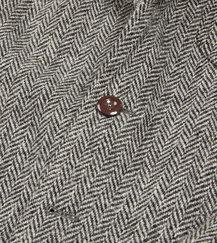 Drake039s Grey Herringbone Harris Tweed Games Blazer Mk Vii Men Blazers