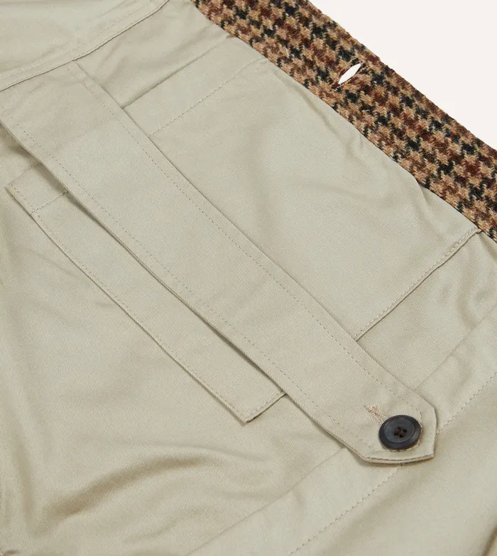 Drake039s Houndstooth Check Harris Tweed Donkey Chore Jacket Men Coats and Jackets