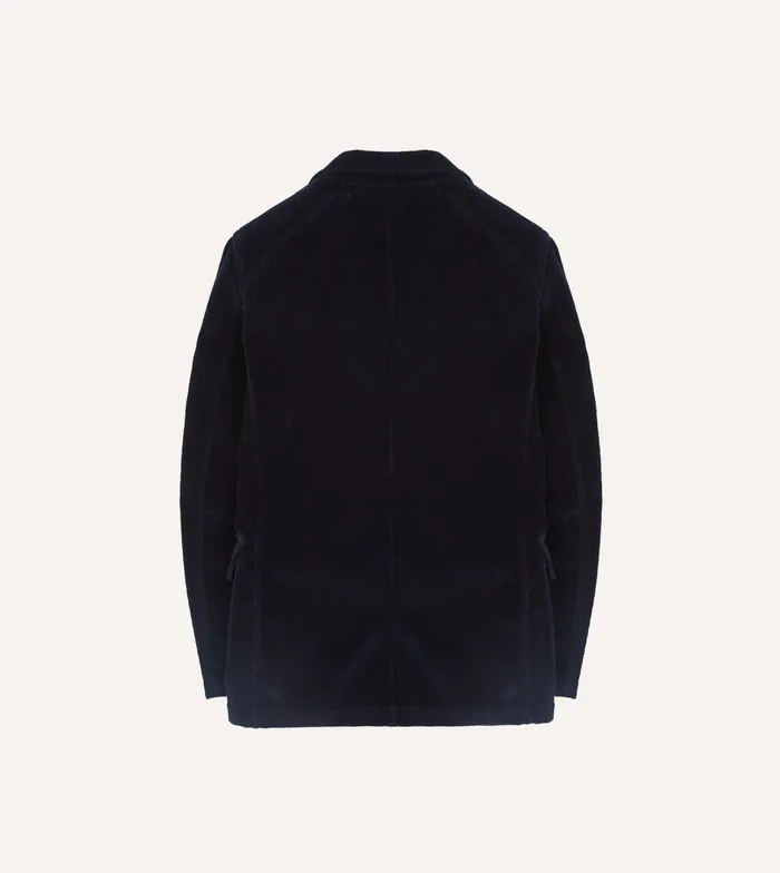 Drake039s Navy Cotton Corduroy Games Blazer Mk I Men Suits