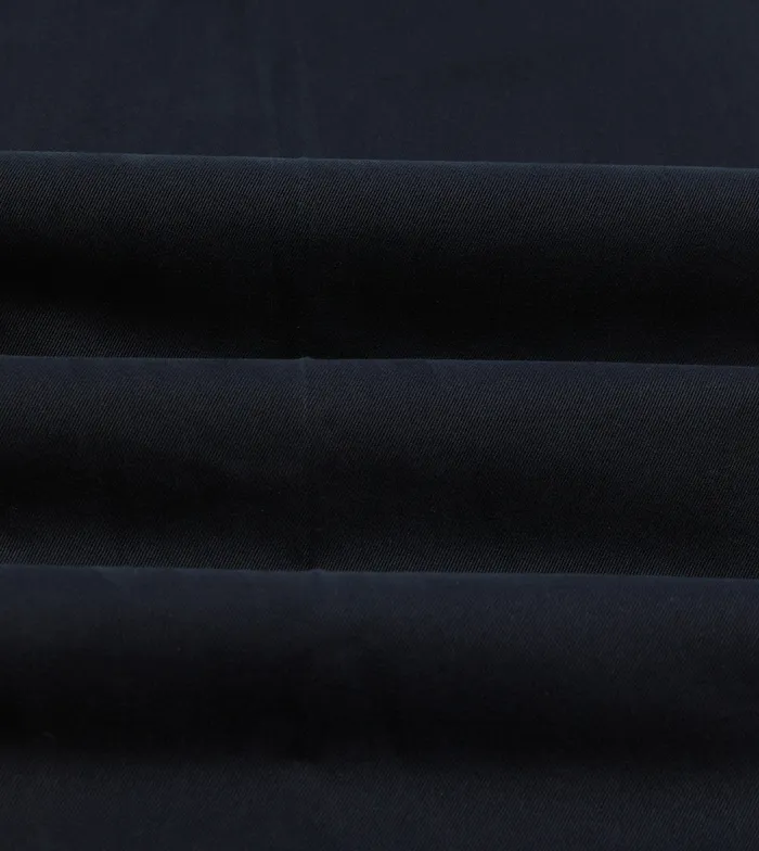 Drake039s Navy Textured Cotton Flat Front Chino Men Trousers