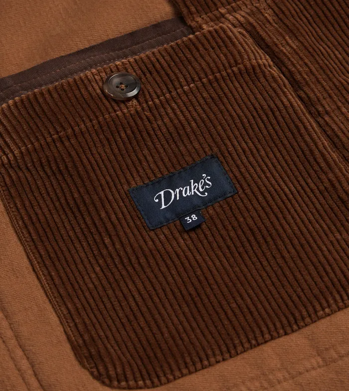Drake039s Russet Cotton Corduroy Games Blazer Mk I Men Suits