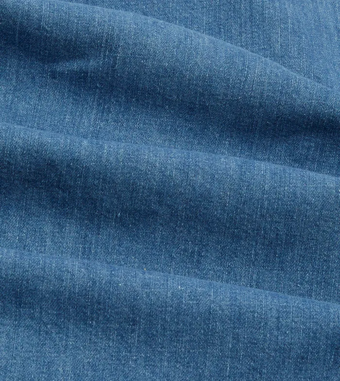 Drake039s Stone Wash Denim TwoPocket Western Shirt Men Denim