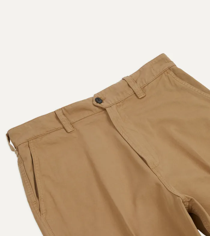 Drake039s Tobacco Cotton Flat Front Chino Men Trousers