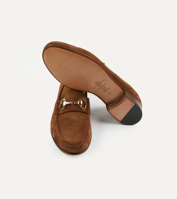Drake039s Yuketen Moc Ischia Brown Suede Bit Loafer Men Loafers