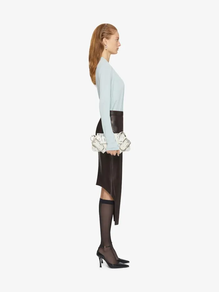 Draped Blouse In Crepe Jersey Frost Women Givenchy Tops and Shirts