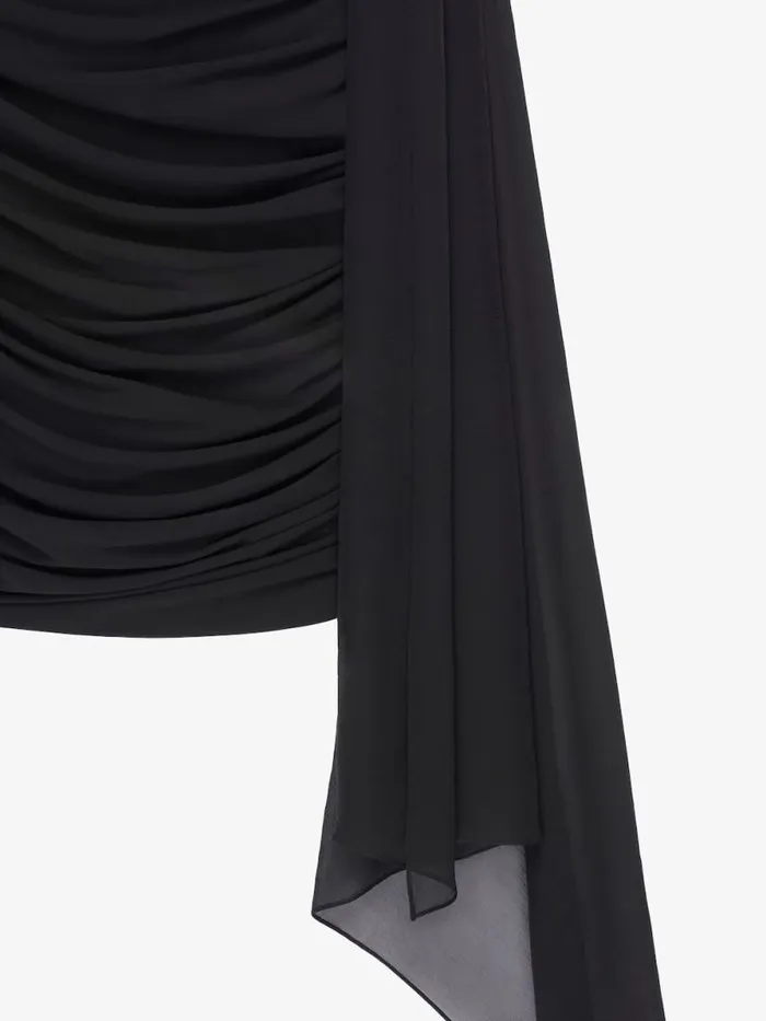Draped Dress In Jersey Black Women Givenchy Dresses