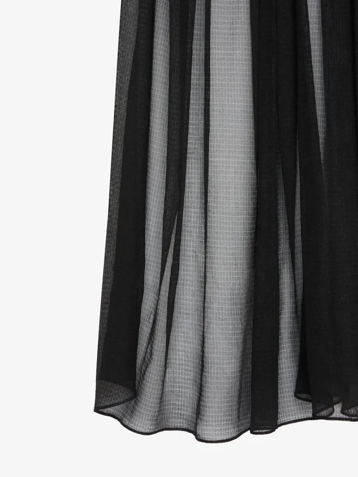 Draped Mini Skirt In Crepe With Silk Train Black Women Givenchy Skirts