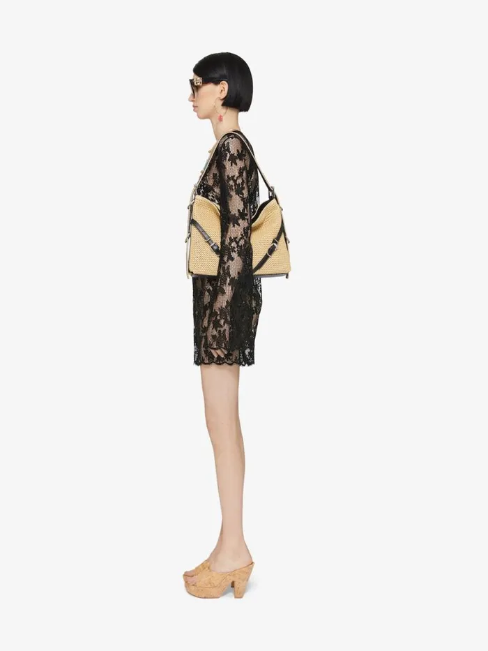 Dress In Lace With 4g Detail Black Women Givenchy Dresses