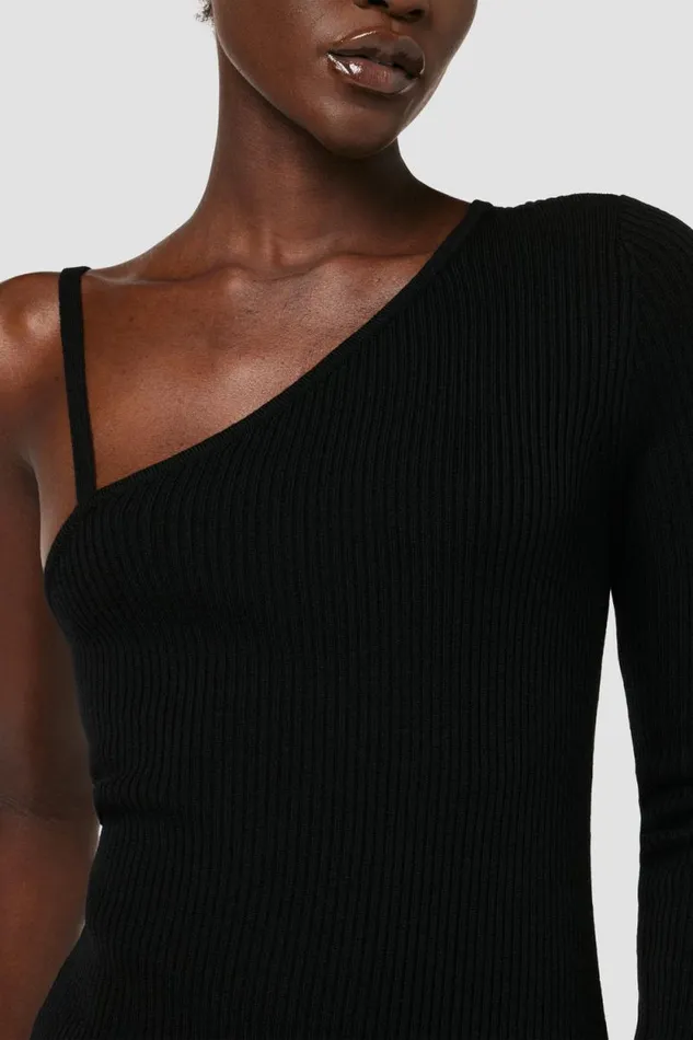 Dresses and Jumpsuits Women Hudson Jeans Asymmetrical Long Sleeve Dress Black Dresses and Jumpsuits Women Hudson Jeans Asymmetrical Long Sleeve Dress Black