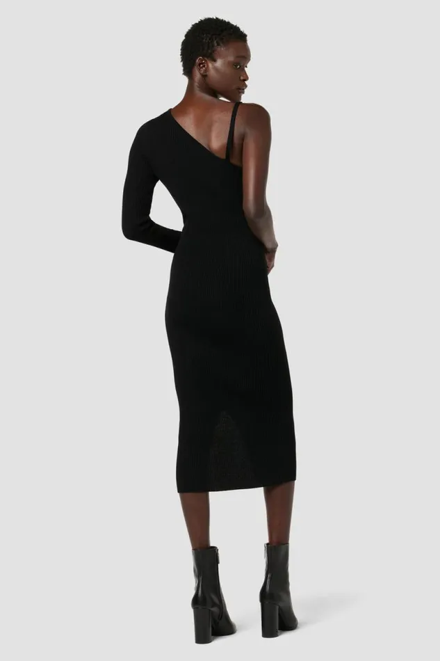 Dresses and Jumpsuits Women Hudson Jeans Asymmetrical Long Sleeve Dress Black Dresses and Jumpsuits Women Hudson Jeans Asymmetrical Long Sleeve Dress Black