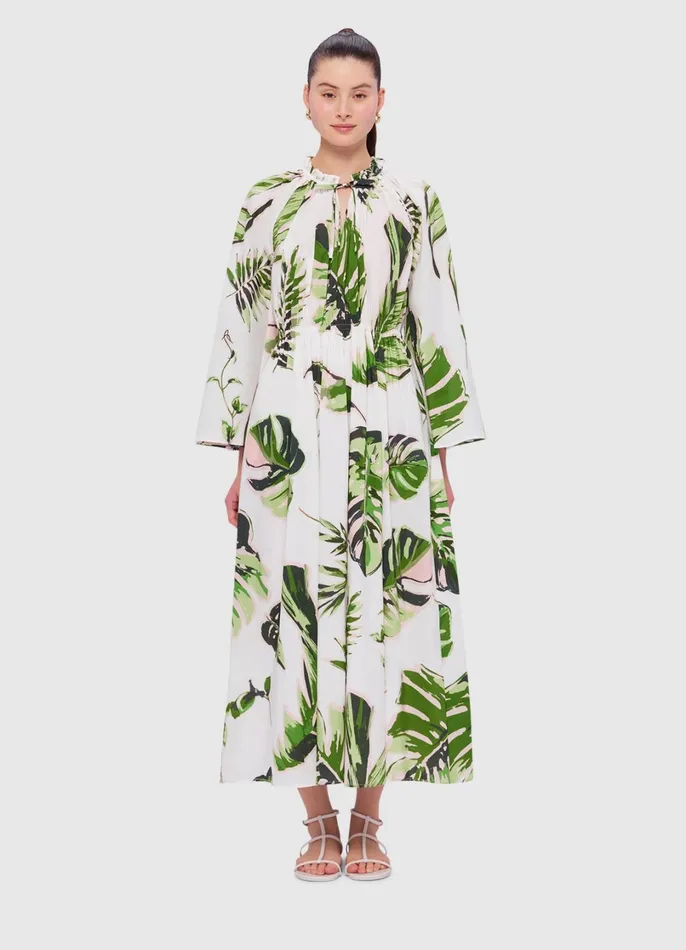 Dresses and Jumpsuits Women LEO LIN Alexia Midi Dress 8211 Botanica Print