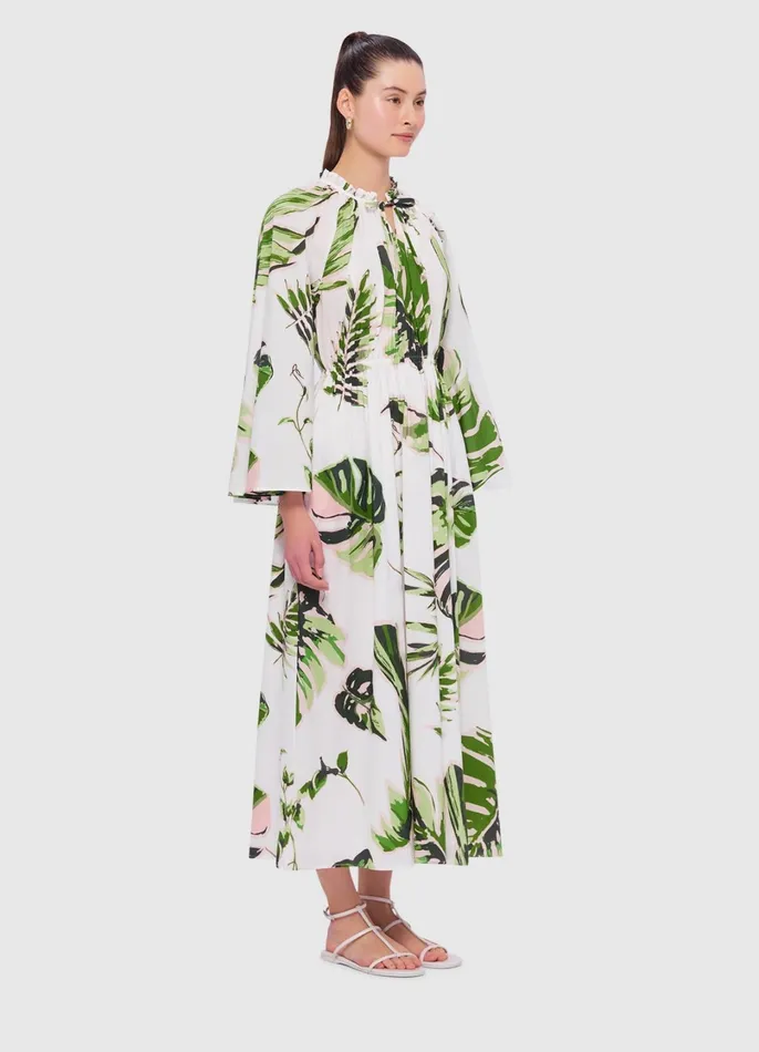Dresses and Jumpsuits Women LEO LIN Alexia Midi Dress 8211 Botanica Print