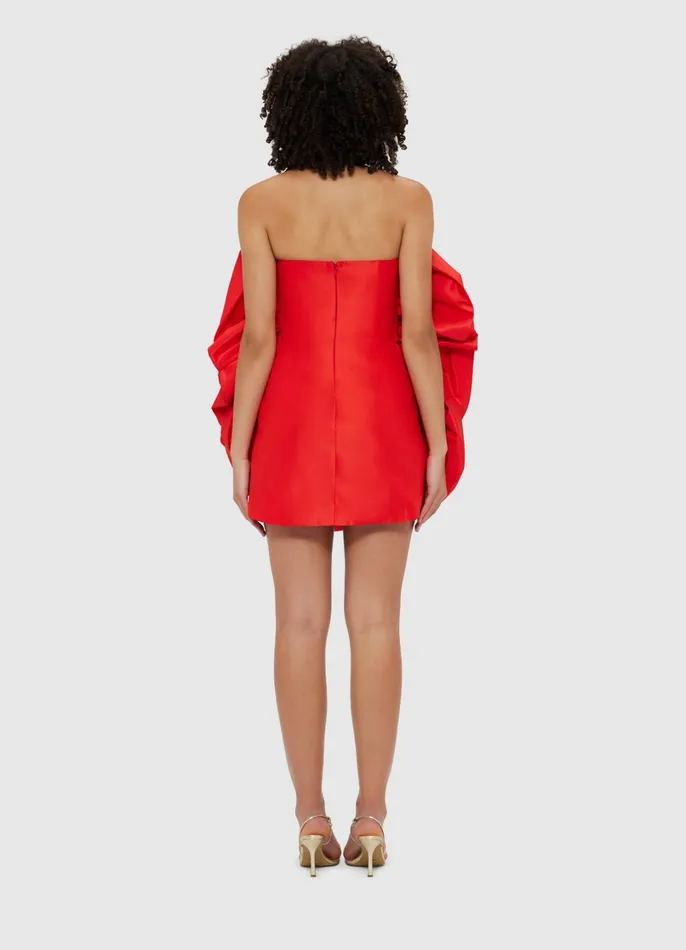 Dresses and Jumpsuits Women LEO LIN Bloom Rose Mini Dress 8211 Scarlet