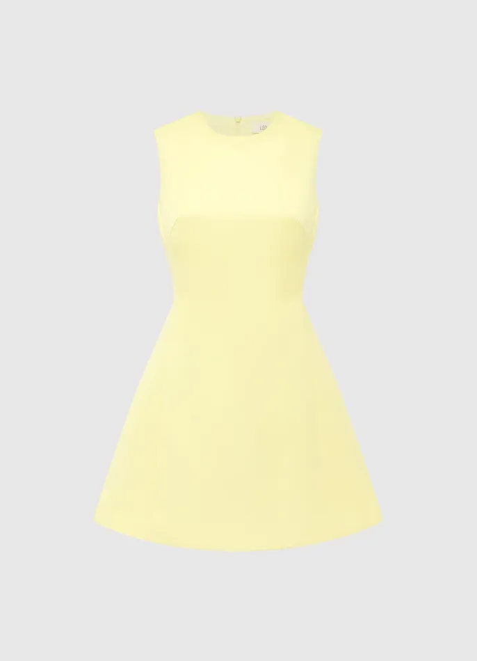 Dresses and Jumpsuits Women LEO LIN Chloe Sleeveless Mini Dress 8211 Sorbet Yellow