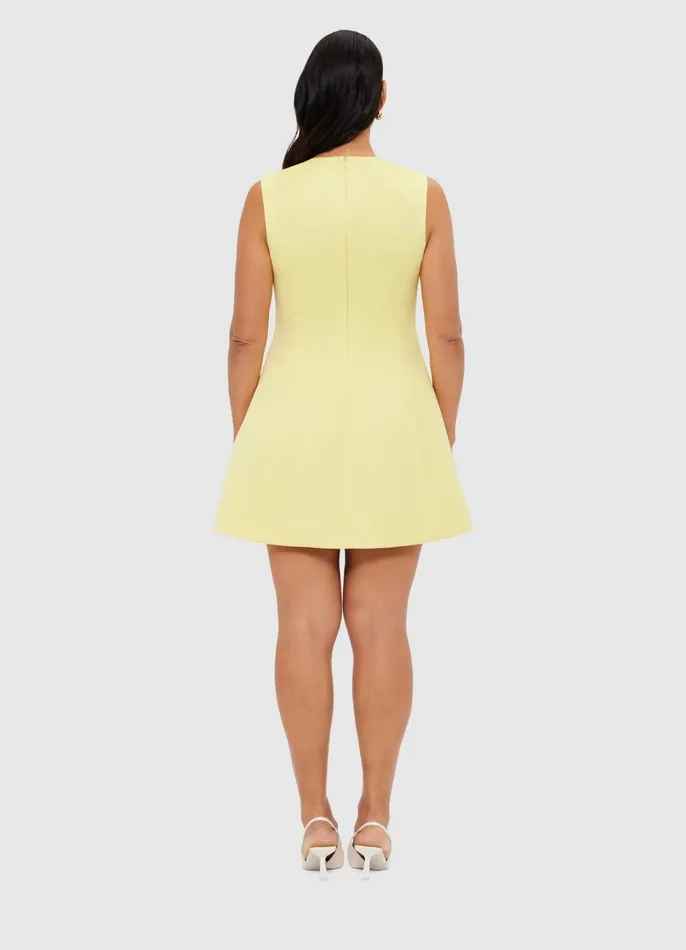 Dresses and Jumpsuits Women LEO LIN Chloe Sleeveless Mini Dress 8211 Sorbet Yellow