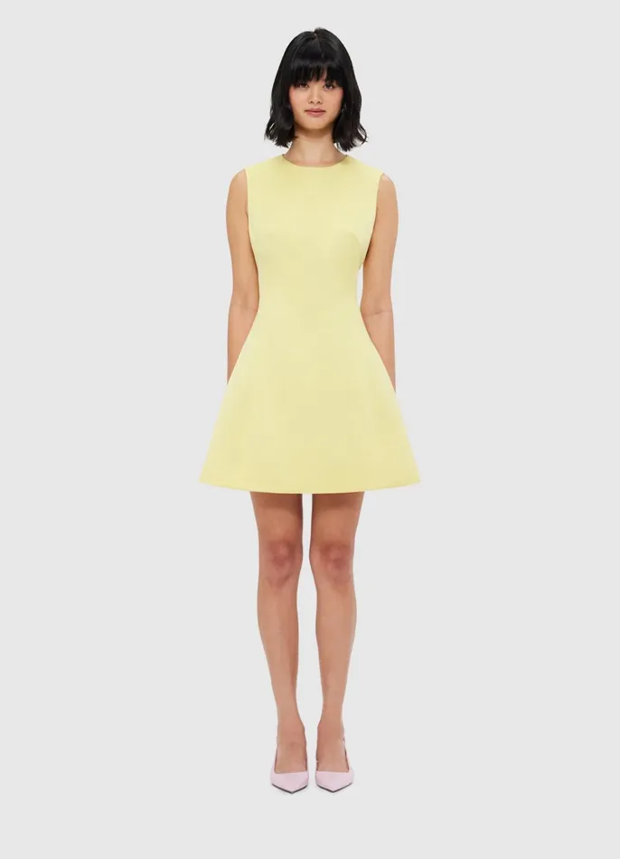 Dresses and Jumpsuits Women LEO LIN Chloe Sleeveless Mini Dress 8211 Sorbet Yellow