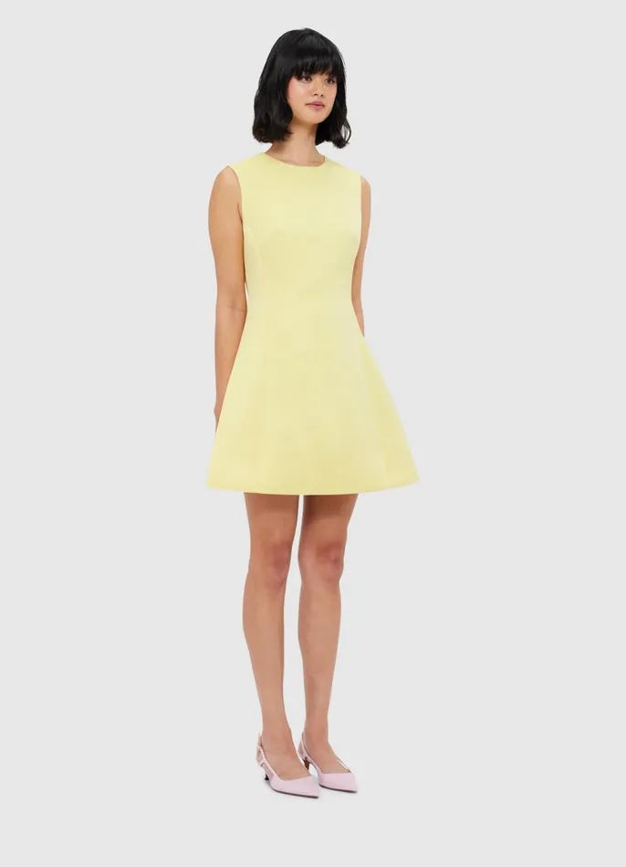 Dresses and Jumpsuits Women LEO LIN Chloe Sleeveless Mini Dress 8211 Sorbet Yellow
