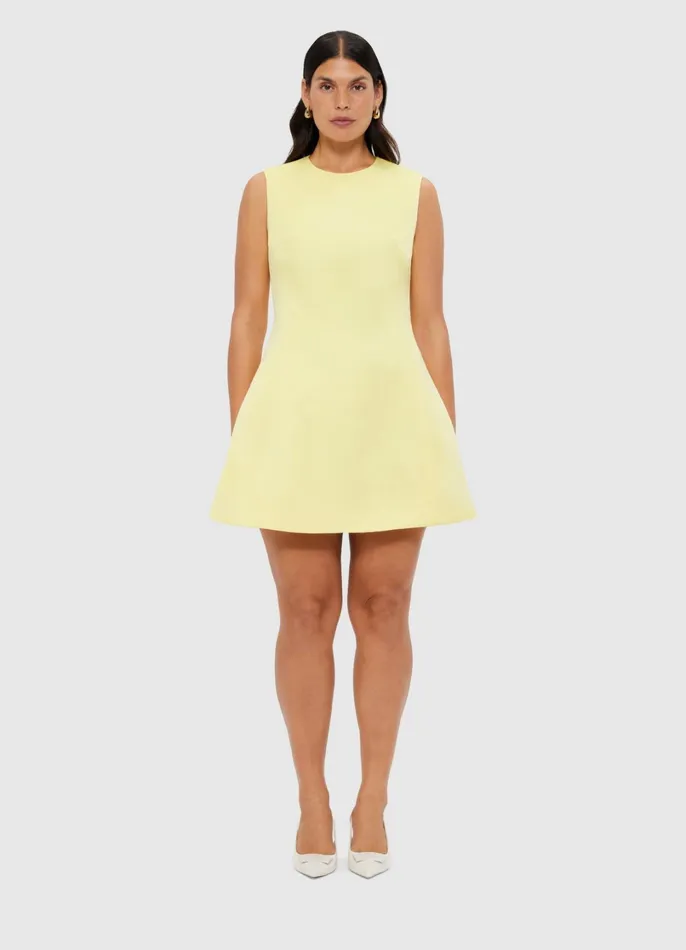 Dresses and Jumpsuits Women LEO LIN Chloe Sleeveless Mini Dress 8211 Sorbet Yellow