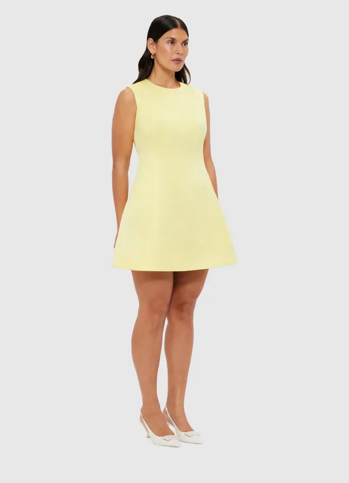 Dresses and Jumpsuits Women LEO LIN Chloe Sleeveless Mini Dress 8211 Sorbet Yellow