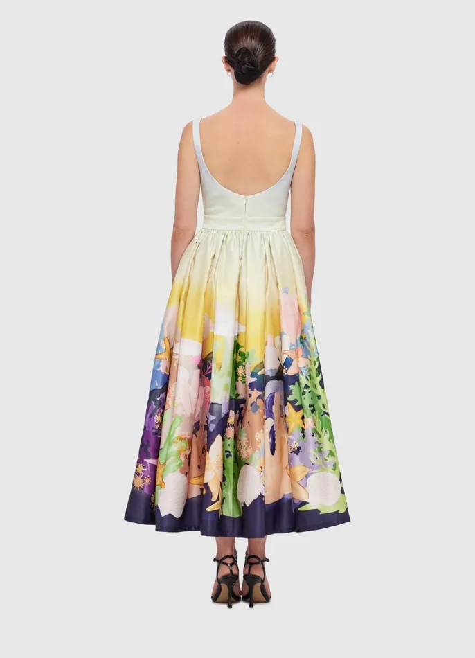 Dresses and Jumpsuits Women LEO LIN Colleen Midi Dress 8211 Neptune Print In Seashell