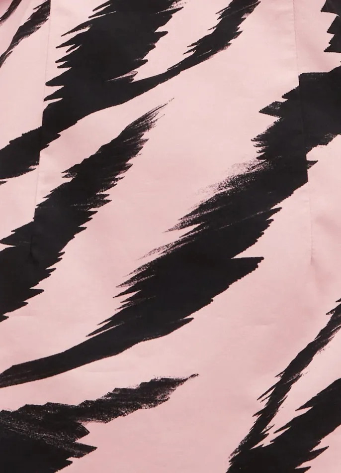 Dresses and Jumpsuits Women LEO LIN Gabriella Puff Sleeve Mini Dress 8211 Tiger Print In Pink