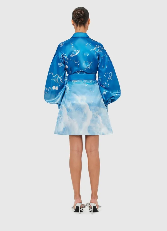 Dresses and Jumpsuits Women LEO LIN Juliana Shirt Mini Dress 8211 Aerial Print