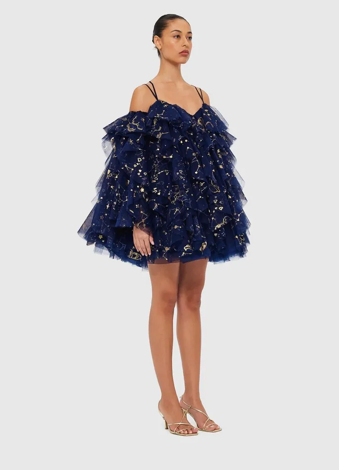 Dresses and Jumpsuits Women LEO LIN Kimberly Mini Dress 8211 Celestial Print