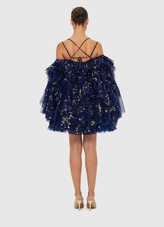 Dresses and Jumpsuits Women LEO LIN Kimberly Mini Dress 8211 Celestial Print