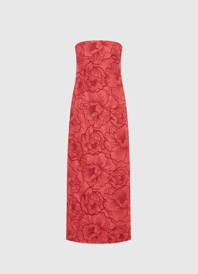 Dresses and Jumpsuits Women LEO LIN Rayna Bustier Maxi Dress 8211 Mulberry