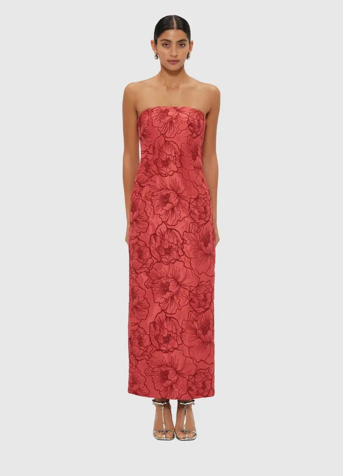 Dresses and Jumpsuits Women LEO LIN Rayna Bustier Maxi Dress 8211 Mulberry