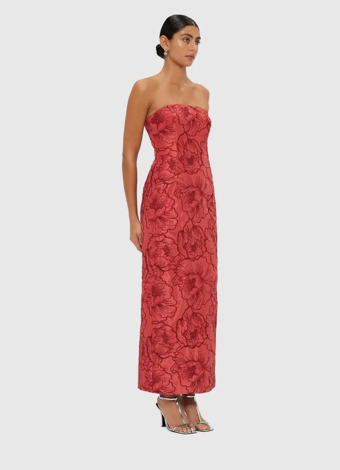 Dresses and Jumpsuits Women LEO LIN Rayna Bustier Maxi Dress 8211 Mulberry