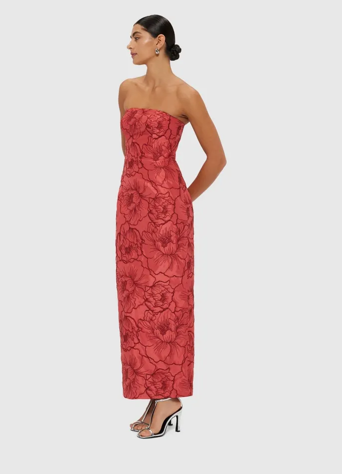 Dresses and Jumpsuits Women LEO LIN Rayna Bustier Maxi Dress 8211 Mulberry