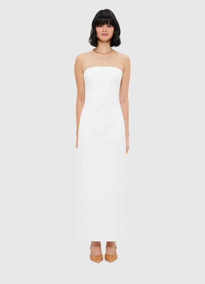 Dresses and Jumpsuits Women LEO LIN Rayna Bustier Maxi Dress 8211 Snow