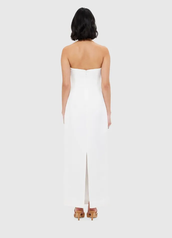 Dresses and Jumpsuits Women LEO LIN Rayna Bustier Maxi Dress 8211 Snow