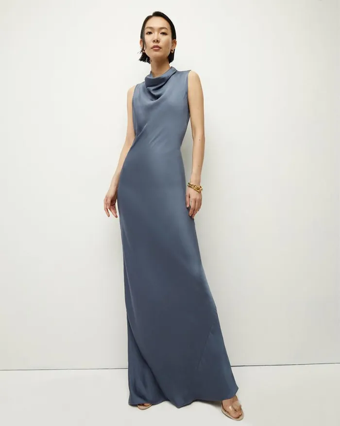 Dresses Shop Veronica Beard Kura Dress Lagoon Blue