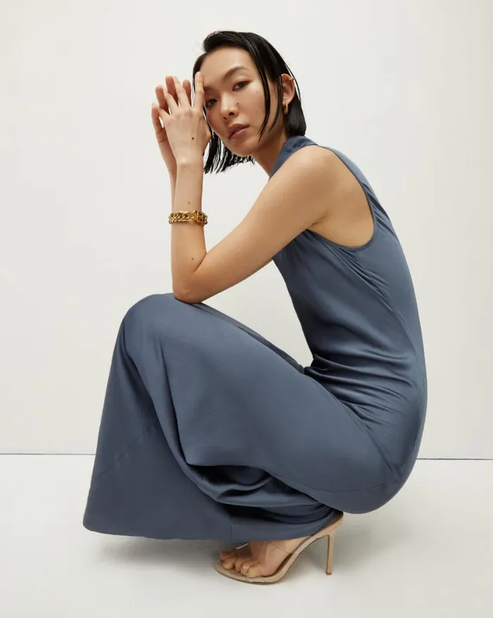 Dresses Shop Veronica Beard Kura Dress Lagoon Blue
