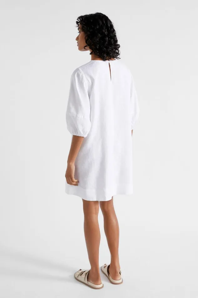 Dresses Woman Seed Heritage Core Linen Mini Dress Whisper White